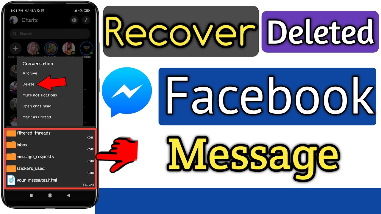 How to Recover Deleted Messages on Facebook?