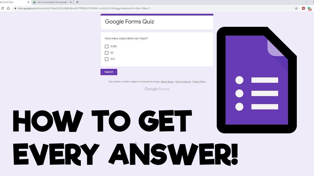 How To Find Answers On Google Forms?